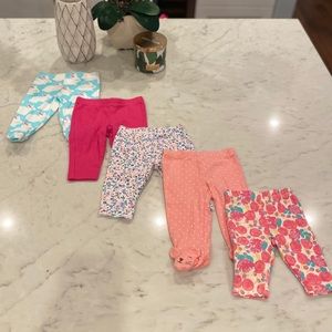 Leggings Bundle- Baby Girl 3 Months